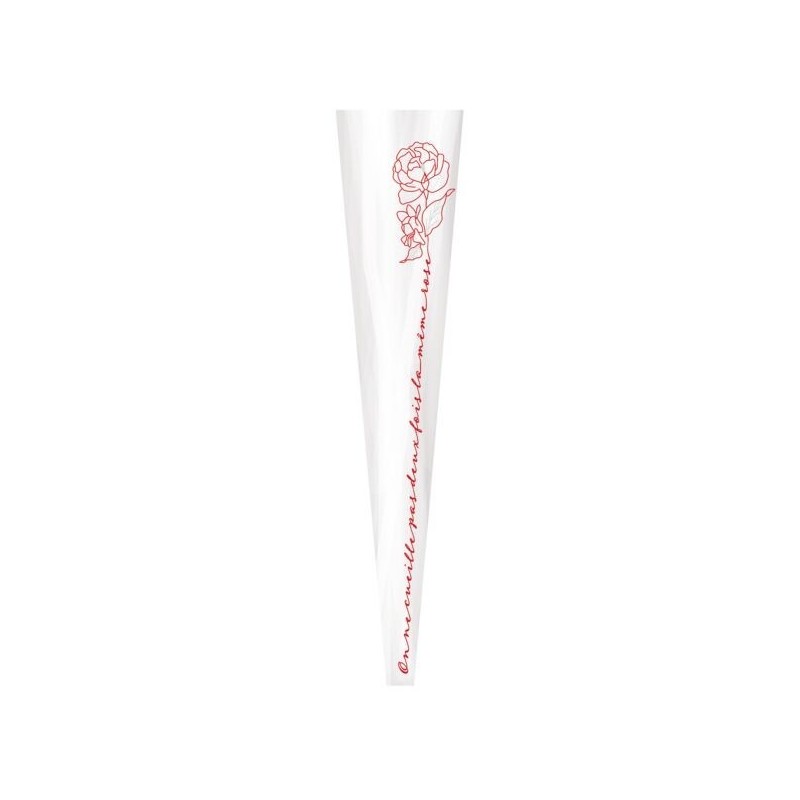 CONE A ROSE 65X13.5X05CM Fantaisie les 50P