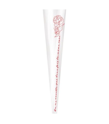 CONE A ROSE 65X13.5X05CM Fantaisie les 50P