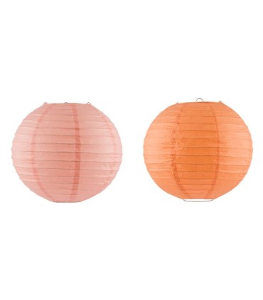 LAMPION EN PAPIER+ACCROCHE EN METAL GM les 4P