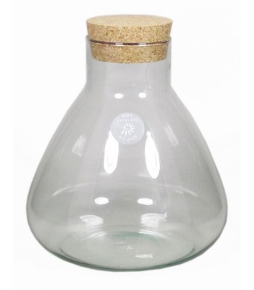 VERRE PYRAMIDE + BOUCHON H20CM /1P