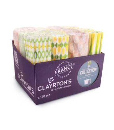 MANCHETTE CACHE POT FANTAISIE 16CM boxe 120p