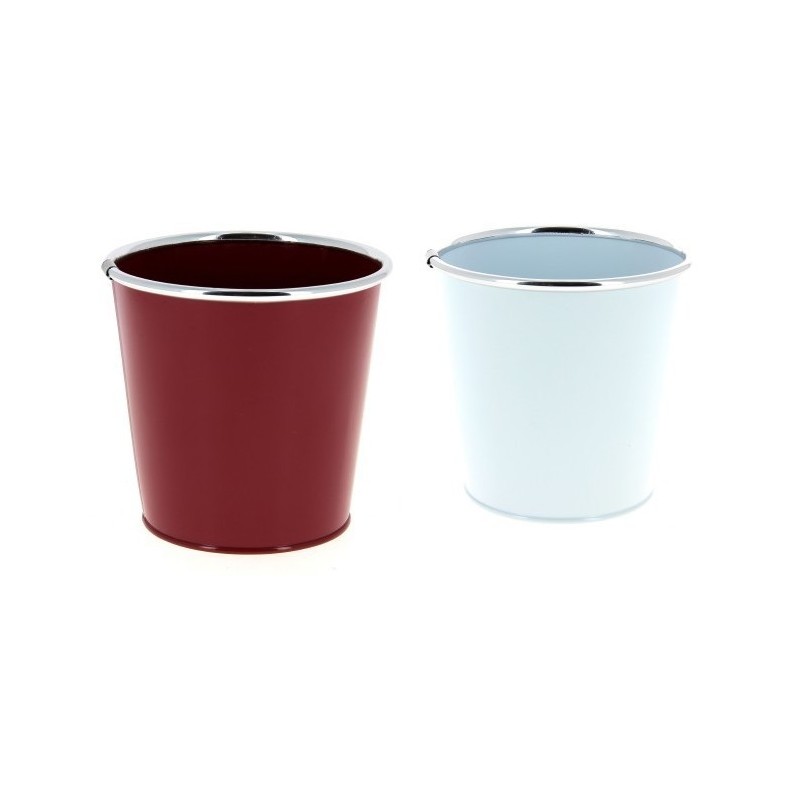 ZINC-C.POT BORD ALU 013 H12.5CM à la couleur