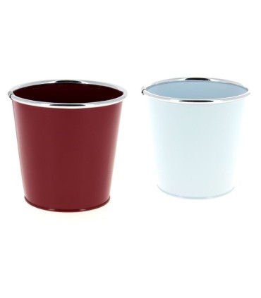 ZINC-C.POT BORD ALU 013 H12.5CM à la couleur