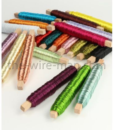 FIL ALU LAQUE couleur 0.50mm x 050M / 100gr