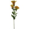 FLEUR LISIANTHUS 3 fleurs 53CM à la tige