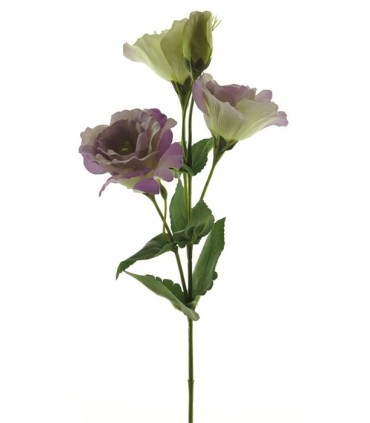 FLEUR LISIANTHUS 3 fleurs 53CM à la tige