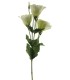 FLEUR LISIANTHUS 3 fleurs 53CM à la tige
