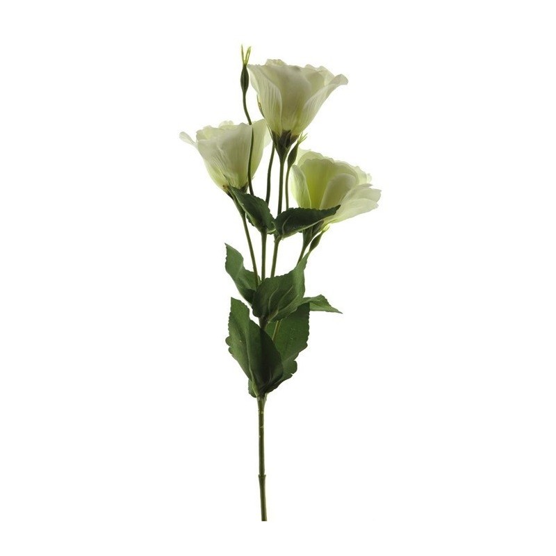 FLEUR LISIANTHUS 3 fleurs 53CM à la tige