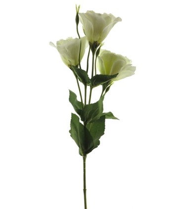 FLEUR LISIANTHUS 3 fleurs 53CM à la tige