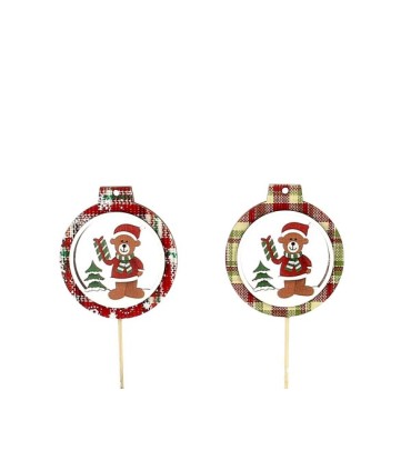 BOULE DE NEIGE SUR PIQUE H27CM les 12P