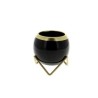 C.POT BOULE SUR PIED BORD OR 09 H9CM les 12P