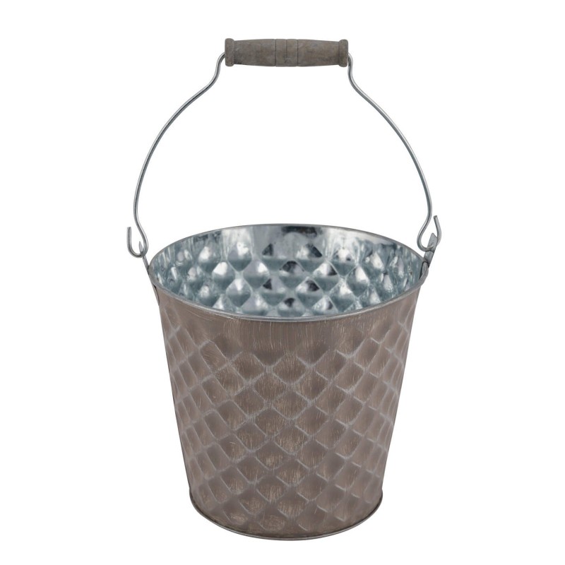 ZINC-SEAU LOSANGE 015 H13CM à la pièce