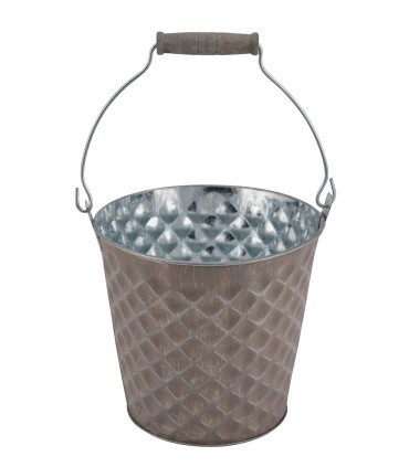 ZINC-SEAU LOSANGE 015 H13CM à la pièce