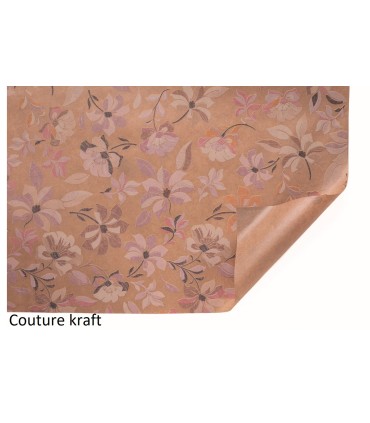 PAPIER KRAFT IMPRIME IMPERMEABILISE 80X40M
