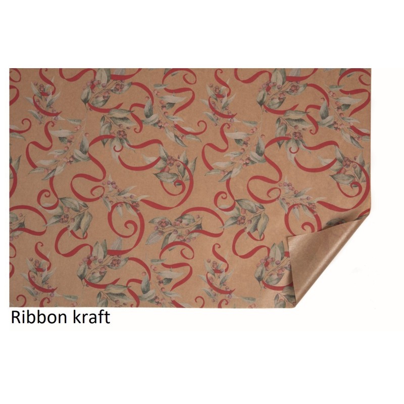 PAPIER KRAFT IMPRIME IMPERMEABILISE 80X40M