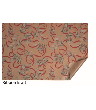 PAPIER KRAFT IMPRIME IMPERMEABILISE 80X40M