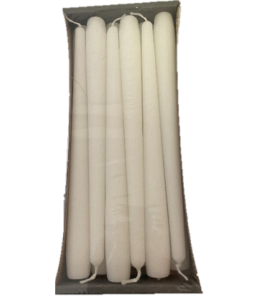 BOUGIE 25CM COULEUR /12P