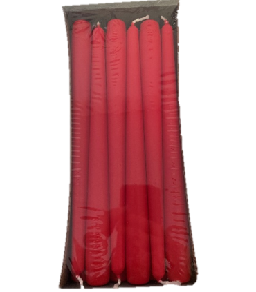 BOUGIE 25CM COULEUR /12P