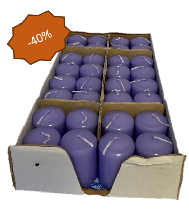BOUGIE COULEUR 040X60 / 32 PIECES