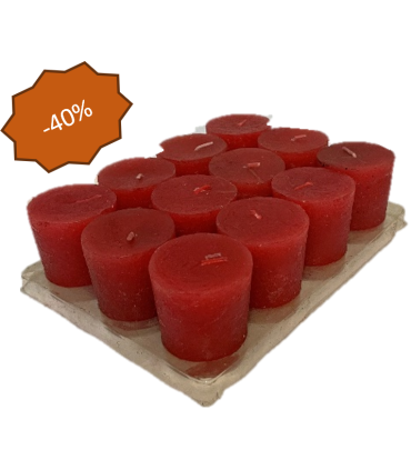 BOUGIE OBUS EFFET NATURE /24P