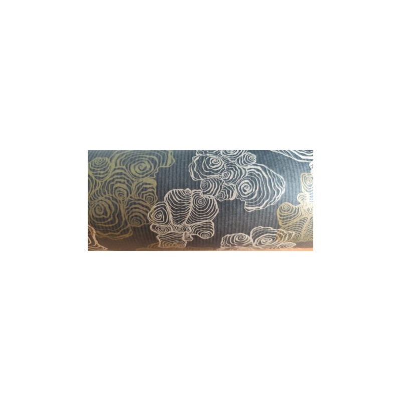 PAPIER KRAFT IMPRIME fond brun 70cm x 50M