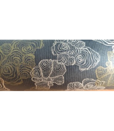 PAPIER KRAFT IMPRIME fond brun 70cm x 50M