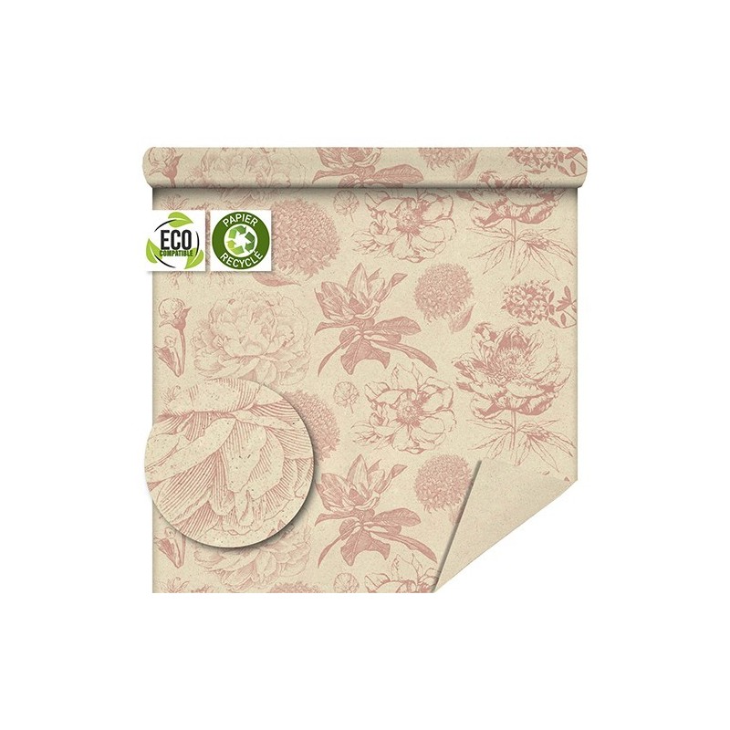 PAPIER RECYCLE IMPRIME 80CM X 50M 80gr