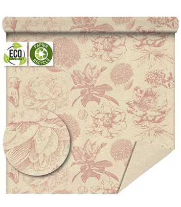 PAPIER RECYCLE IMPRIME 80CM X 50M 80gr