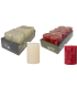 BOUGIE COULEUR RUSTIQUE 60x80  /8P