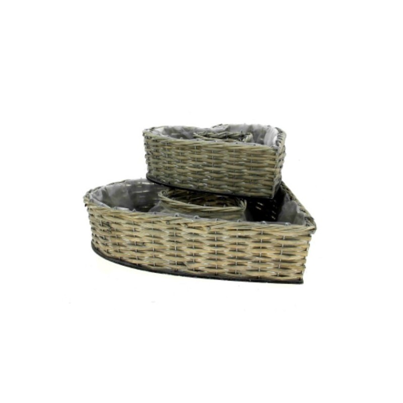 COEUR OSIER GRIS A GARNIR SET 2P