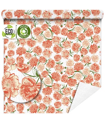 PAPIER KRAFT IMPRIME fond blanc 80cm X50M