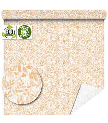 PAPIER KRAFT IMPRIME fond blanc 80cm X50M