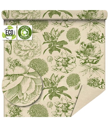 PAPIER RECYCLE IMPRIME 80CM X 50M 80gr