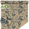 PAPIER KRAFT IMPRIME fond brun 80cm x 50M