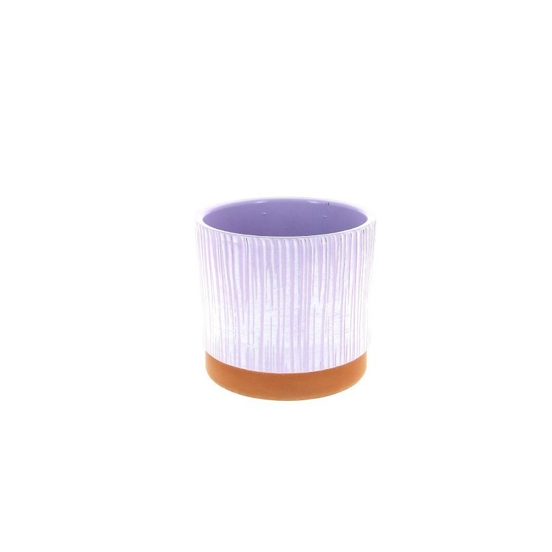 C.POT STRIE couleur FOND TERRA 017 H16CM /4P