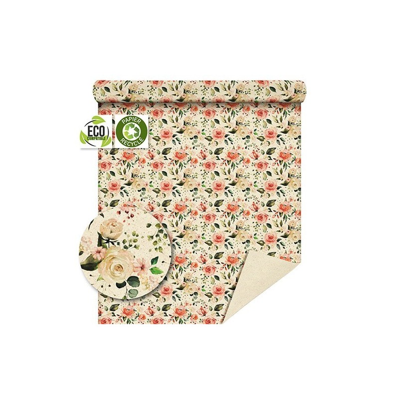 PAPIER RECYCLE IMPRIME 70CM X 50M