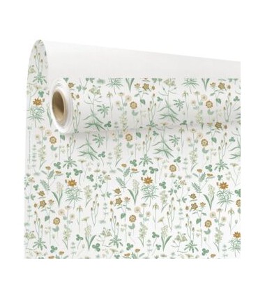 PAPIER KRAFT IMPRIME fond brun 80 cm x 40M