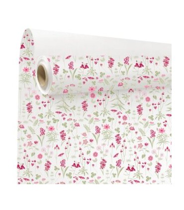 PAPIER KRAFT IMPRIME fond brun 80 cm x 40M