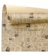 PAPIER KRAFT IMPRIME fond brun 80 cm x 40M