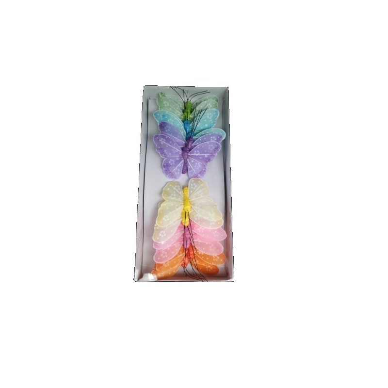 PAPILLON Diam.05.5CM boite 12P