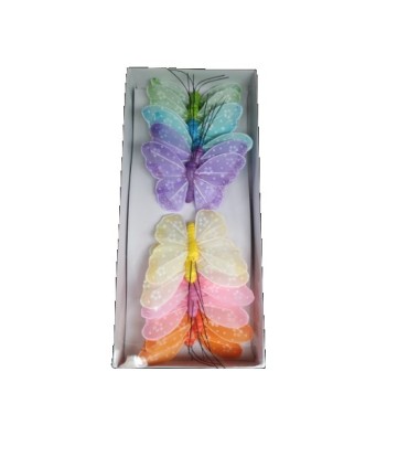 PAPILLON Diam.05.5CM boite 12P