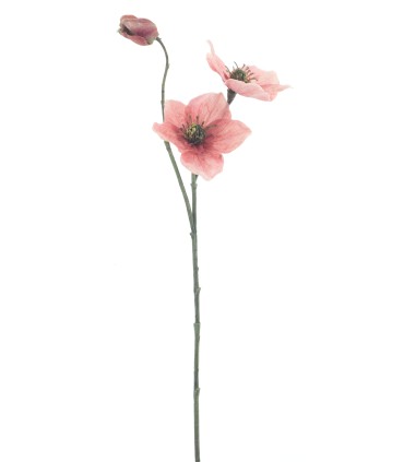 FLEUR HELLEBORE SUR TIGE 56CM à la pièce