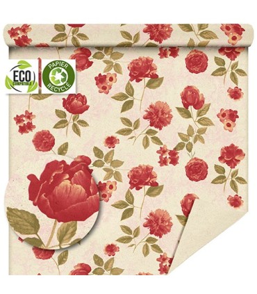 PAPIER RECYCLE IMPRIME 80CM X 50M 80gr