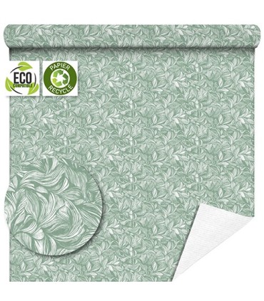 PAPIER KRAFT IMPRIME fond blanc 80cm x40M