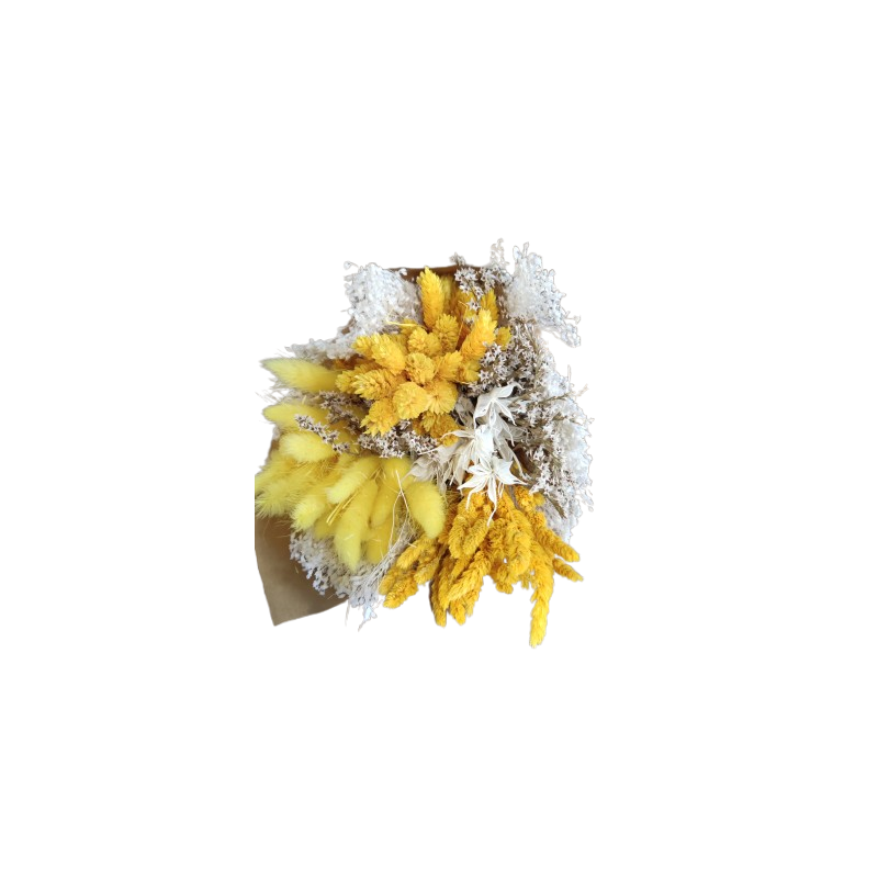 BOUQUET ROND SECHE COULEUR 014CM 