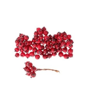 BAIE ROUGE BOUQUET 10CM les 120P