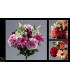 BOUQUET CHRYS.LYS 16 tiges H45CM les 12P