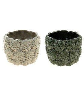 C.POT POMME DE PIN 012.6 H9.3CM les 4P