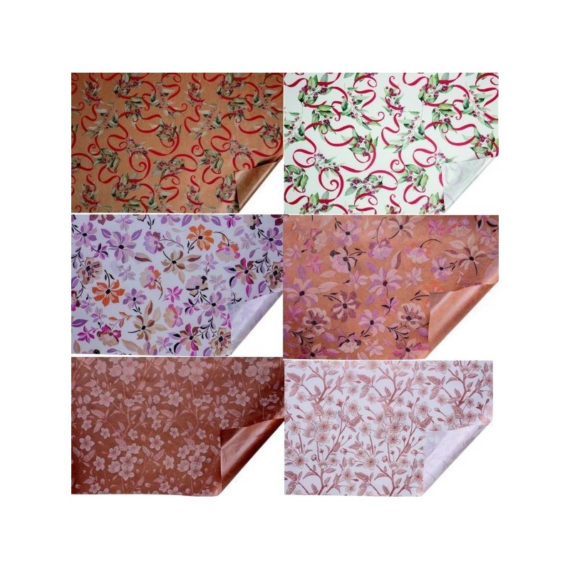 PAPIER KRAFT IMPRIME IMPERMEABILISE 80X40M