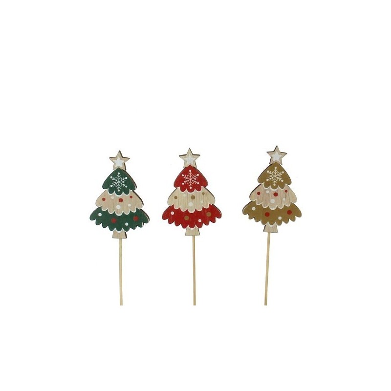 SAPIN DE NOEL AVEC ETOILE SUR PIQUE les 12P